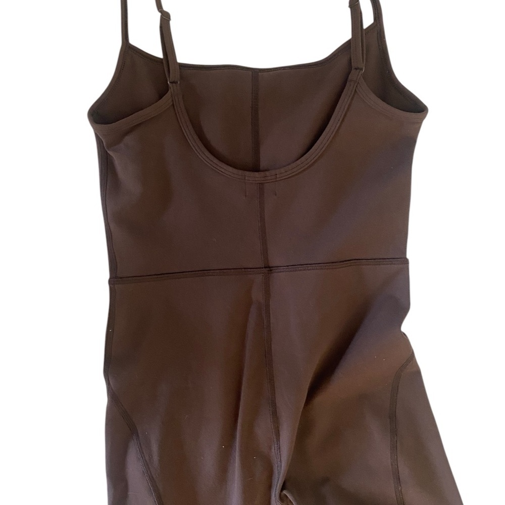 SOLD - Wilfred Free Brown Sleeveless Jumpsuit with Scoop Neckline - Picture 7 of 8